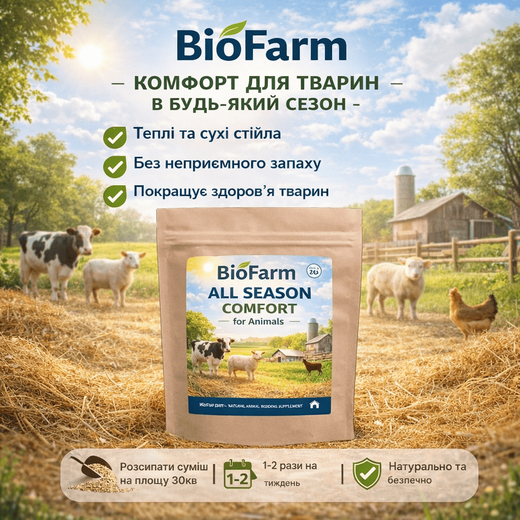 Тепло, сухо та комфортно для тварин у будь-яку пору року